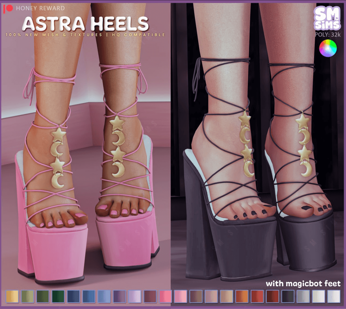 Скриншот мода Босоножки Astra Heels